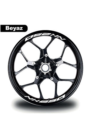 CF MOTO NK 250 Jant İçi 8 adet Sticker Beyaz