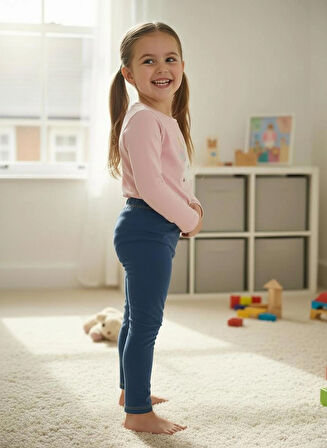 Merlot Kot  Dikiş Detaylı Çocuk  Tayt