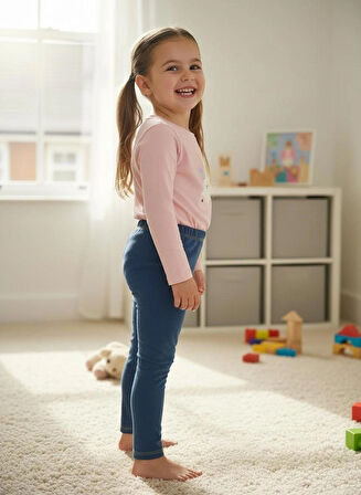 Merlot Kot  Dikiş Detaylı Çocuk  Tayt