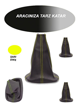 Mercdss W212 Uyumlu Araç,Araba,Oto vites körüğü sarı dikiş