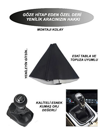 VOLKSWAGEN BEETLE Uyumlu Oto,Araba  vites körüğü siyah dikiş