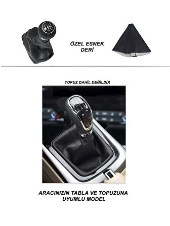 VOLKSWAGEN JETTA 11 Uyumlu Araç,Araba,Oto vites körüğü siyah dikiş