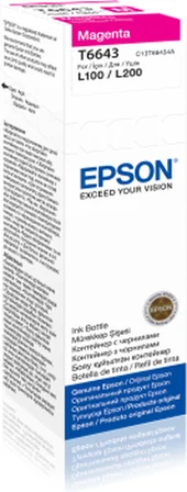 EPSON C13T66434A T6643 MAGENTA MÜREKKEP (L110-L200-L550-L355)