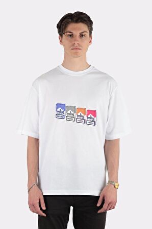 Unisex Beyaz Oversize T-shirt Scrolling Is The New Smoking