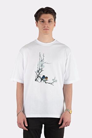 Unisex Beyaz Oversize T-shirt Sleeping Beauties
