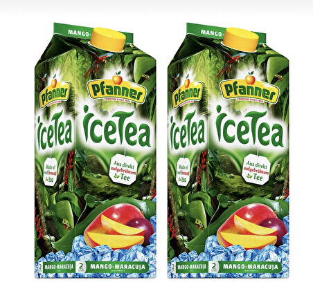 Pfanner Ice Tea Çarkıfelek - Mango Aromalı Meyve Suyu 2 lt 2'li