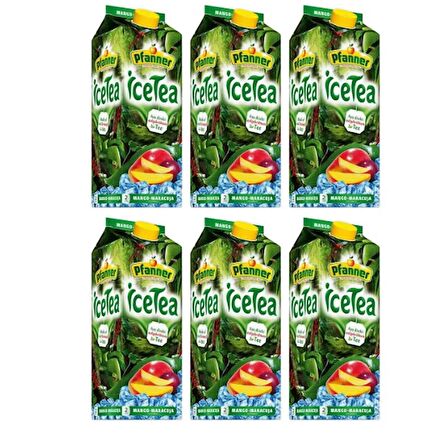 Pfanner Ice Tea Çarkıfelek - Mango Aromalı Meyve Suyu 2 lt 6'lı