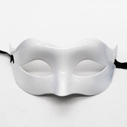 Parti Eşyası Etkinlik Ürünü Eğlence Detayı Beyaz Renk Masquerade Kostüm Partisi Venedik Balo Maskesi