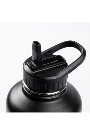 TNT-8695835404226-HAERS SHD-1900HB-1S-HAERS SİYAH ÇİFT KATMANLI TERMOS SU ŞİŞESİ 1.9L