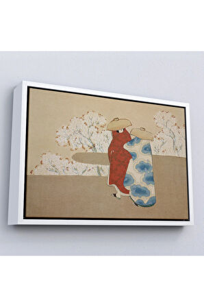 Ahşap Çerçeveli Japon Sanatçı Sekka Momoyagusa'Nun Gömlet İsimli Tablosu