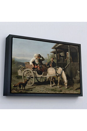 Ahşap Çerçeveli Nordenberg Bengt'Un İlk Ziyaret - İsveç Okulu Tablosu