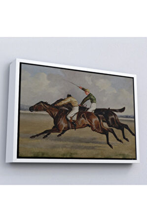 Ahşap Çerçeveli Wheeler Jr Alfred The Winner Tablosu