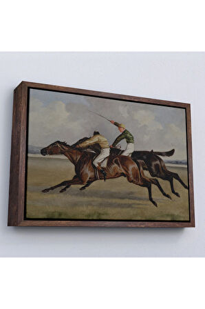 Ahşap Çerçeveli Wheeler Jr Alfred The Winner Tablosu