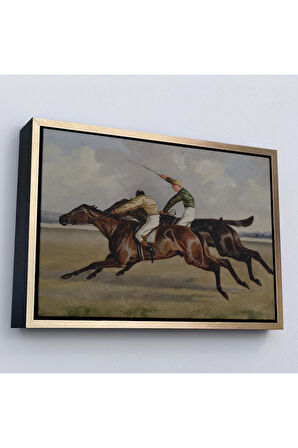 Ahşap Çerçeveli Wheeler Jr Alfred The Winner Tablosu