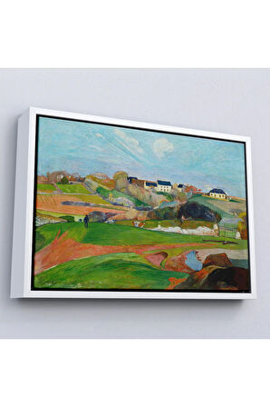 Ahşap Çerçeveli Paul Gauguin Le Pouldu Tablosu-7014