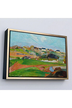 Ahşap Çerçeveli Paul Gauguin Le Pouldu Tablosu-7014