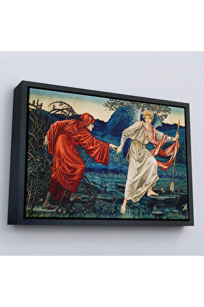 Ahşap Çerçeveli John Henry Dearl'Un Yolcuya Liderlik Etmeyi Seviyorum Tablosu-7031