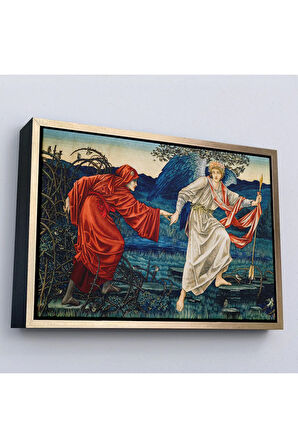 Ahşap Çerçeveli John Henry Dearl'Un Yolcuya Liderlik Etmeyi Seviyorum Tablosu-7031