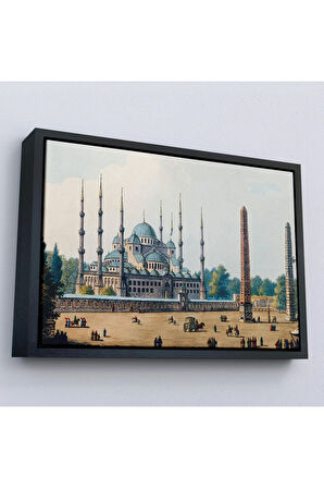Ahşap Çerçeveli Sultan Ahmet Cami Osmanlı Dönemi Tablosu-7032