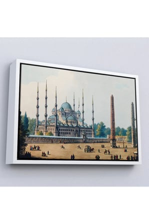 Ahşap Çerçeveli Sultan Ahmet Cami Osmanlı Dönemi Tablosu-7032