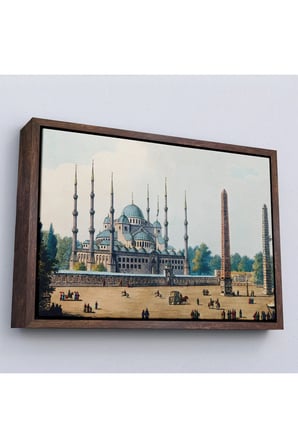 Ahşap Çerçeveli Sultan Ahmet Cami Osmanlı Dönemi Tablosu-7032
