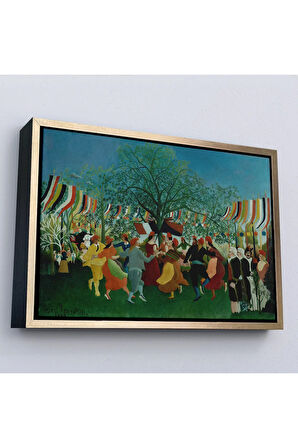 Ahşap Çerçeveli Henri Rousseau Bağımsızlığın 100. Yıl Kutlamaları Tablo-7043