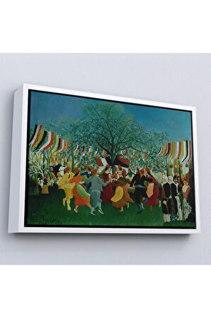 Ahşap Çerçeveli Henri Rousseau Bağımsızlığın 100. Yıl Kutlamaları Tablo-7043