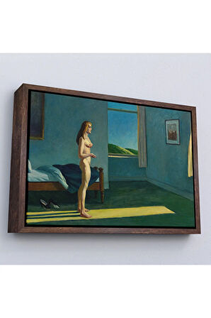 Ahşap Çerçeveli Güneşte Bir Kadın Tablosu-7048