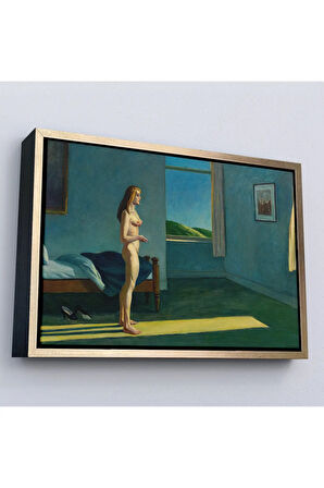 Ahşap Çerçeveli Güneşte Bir Kadın Tablosu-7048