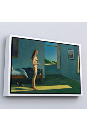 Ahşap Çerçeveli Güneşte Bir Kadın Tablosu-7048