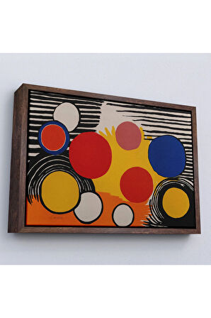 Ahşap Çerçeveli Alexander Calder - Kuş Yuvası Tablosu Bird'S Nest-7056