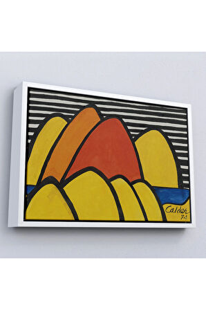 Ahşap Çerçeveli Alexander Calder - Çarpmalar Tablosu - Bumps-7060