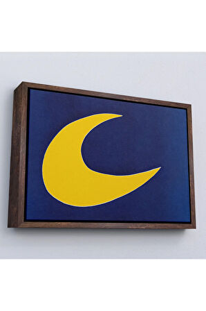 Ahşap Çerçeveli Joan Miro Güneşin Şarkısı Tablosu-7074