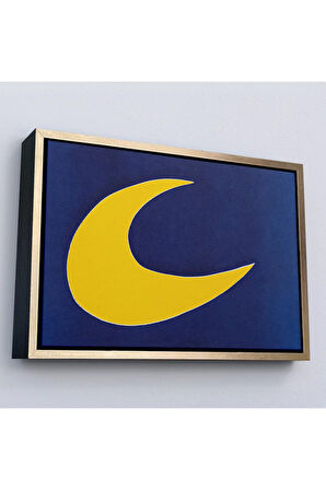 Ahşap Çerçeveli Joan Miro Güneşin Şarkısı Tablosu-7074