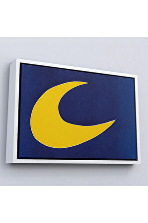 Ahşap Çerçeveli Joan Miro Güneşin Şarkısı Tablosu-7074