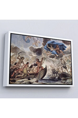 Ahşap Çerçeveli Jean BerTTÇ.KNVd Restout - Morpheus Uyku Tablosu-7083