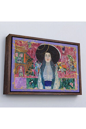 Ahşap Çerçeveli Gustav Klimt - Adele Bloch Tablo-7086
