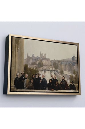 Ahşap Çerçeveli Henri Gervex - Yüzyılın Panoraması Rousseau Tablo-7095