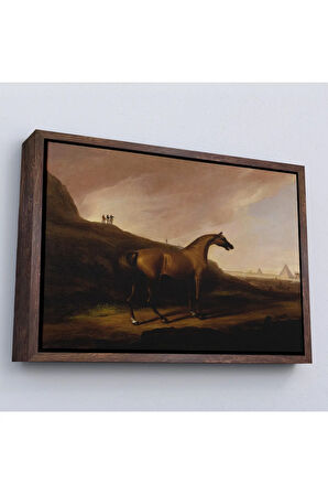 Ahşap Çerçeveli Alvan Fisher - Napolyon'Un Atı Tablo - Napoleon’S Horse-7100