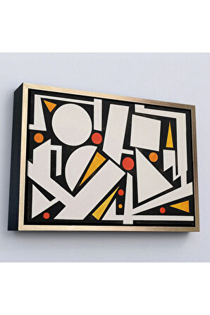 Ahşap Çerçeveli Auguste Herbin - Neige Tablo-7104