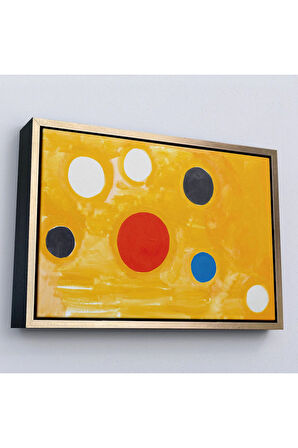 Ahşap Çerçeveli Alexander Calder - Kozmik Tic Tac Toe Tablo-7107