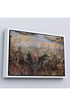 Ahşap Çerçeveli Giotto - Çan Kulesinin Tavan Resmi Tablo-7117