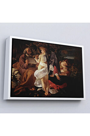 Ahşap Çerçeveli Caravaggio - Mısır'A Uçuşta Dinlenin Tablo - Rest On The Flight İnto Egypt-7119
