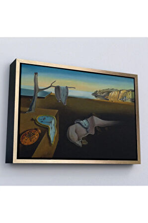 Ahşap Çerçeveli Salvador Dali - Belleğin Azmi Tablo - The Persistence Of Memory-7128