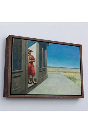 Ahşap Çerçeveli Edward Hopper - Güney Carolina Sabahı Tablo - South Carolina Morning-7132