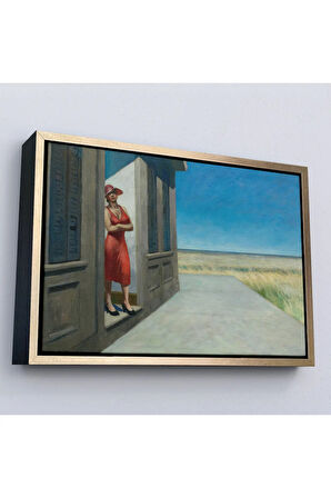 Ahşap Çerçeveli Edward Hopper - Güney Carolina Sabahı Tablo - South Carolina Morning-7132