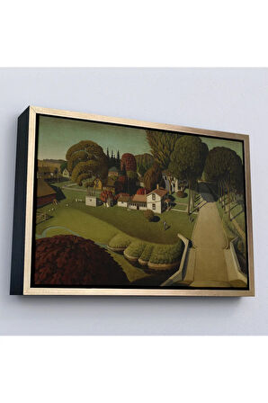 Ahşap Çerçeveli Herbert Hoover'In Doğduğu Yer West Branch Tablo-7140