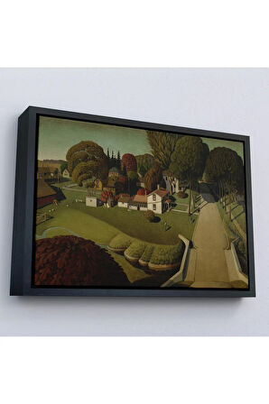 Ahşap Çerçeveli Herbert Hoover'In Doğduğu Yer West Branch Tablo-7140