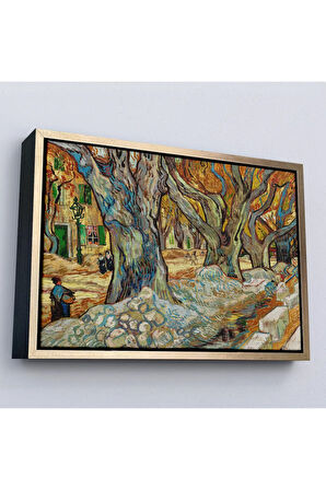 Ahşap Çerçeveli Vincent Van Gogh Sokak Emekçileri Tablo-7167