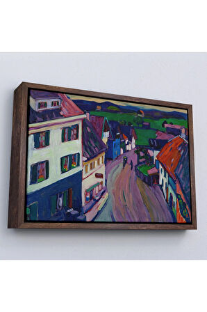 Ahşap Çerçeveli Murnau - Griesbräu'Nun Penceresinden Görünüm Tablo-7191